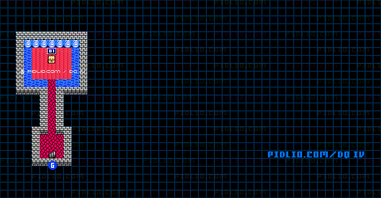 角笛のほこらB3のマップ画像 ／ FC版ドラゴンクエストIV攻略 ─ pidlio.com