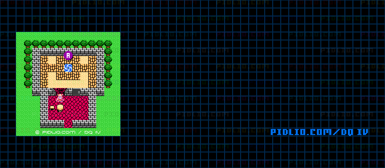 エンドールへの旅の扉のマップ画像 ／ FC版ドラゴンクエストIV攻略 ─ pidlio.com