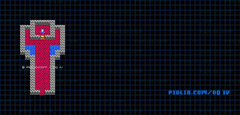 岬のお告げ所のマップ画像 ／ FC版ドラゴンクエストIV攻略 ─ pidlio.com