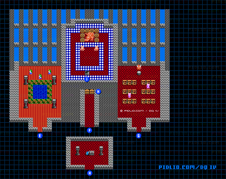 天空城2のマップ画像 ／ FC版ドラゴンクエストIV攻略 ─ pidlio.com